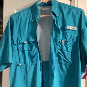 PFG Bonehead Short Sleeve Shirt, Columbia